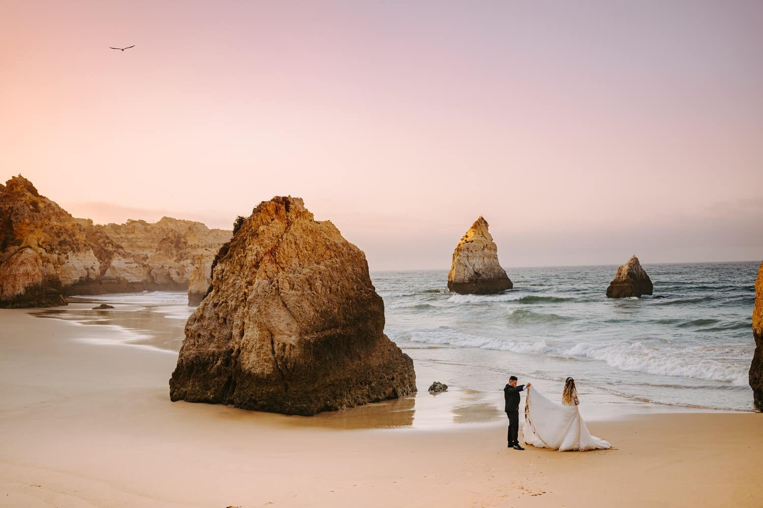 Algarve coast wedding beach wedding portugal wedding photographer algarve elopement
