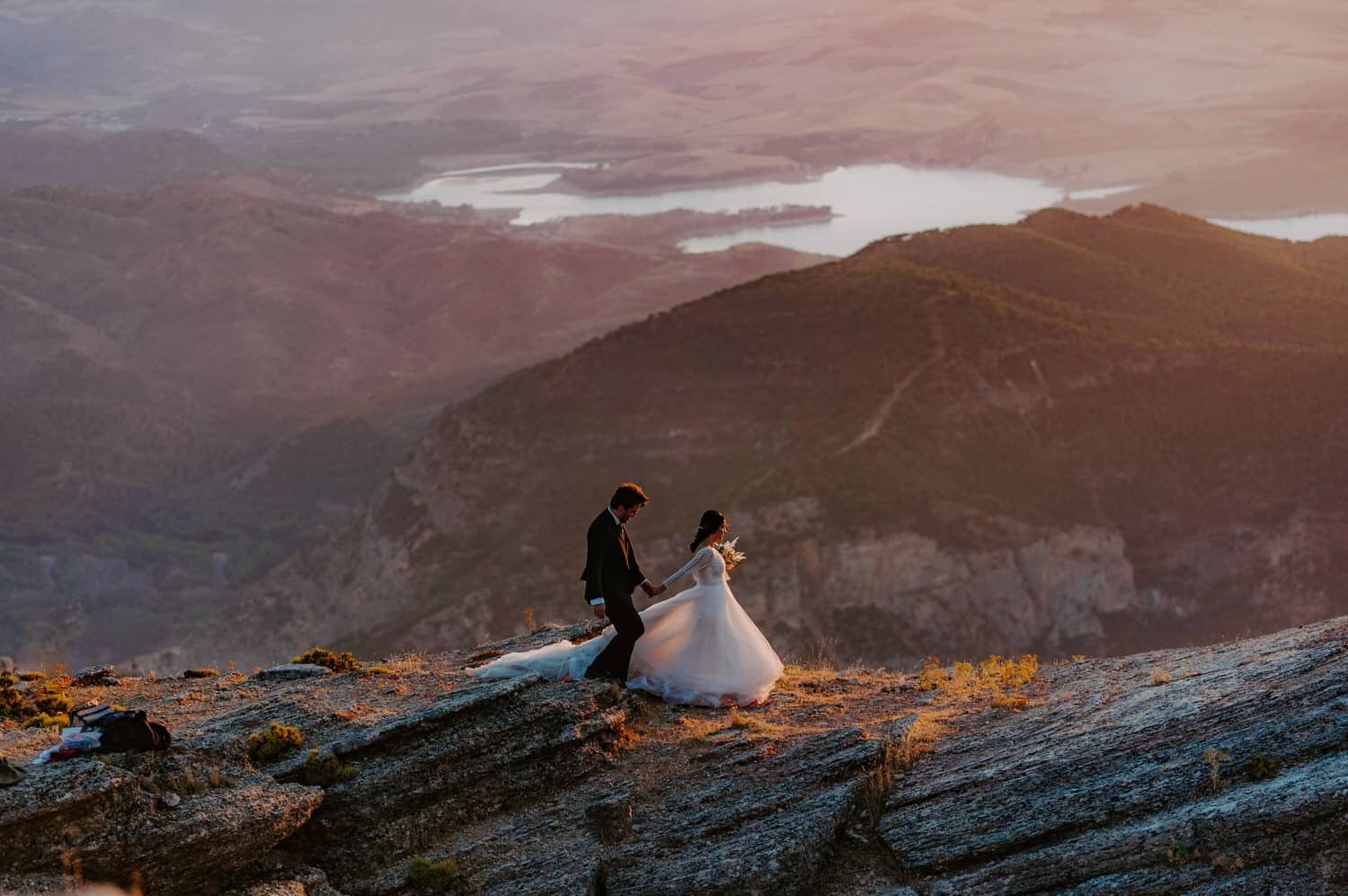 mountain elopement in Malaga Spain Mountain wedding postboda Spain Elopement Wedding Photographer