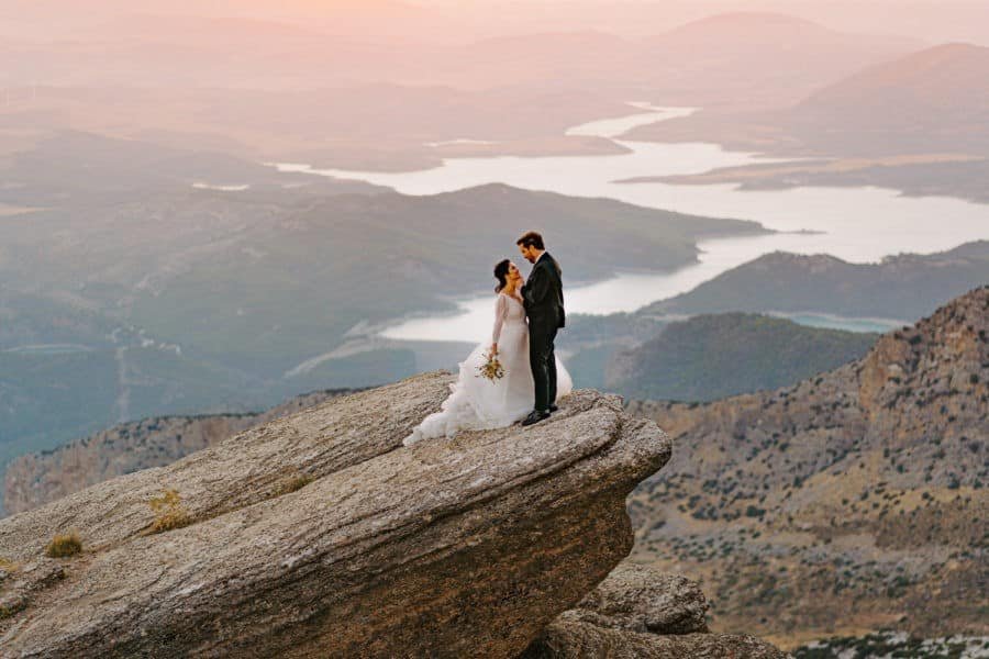 mountain elopement in Malaga Spain Mountain wedding postboda Spain Elopement Wedding Photographer
